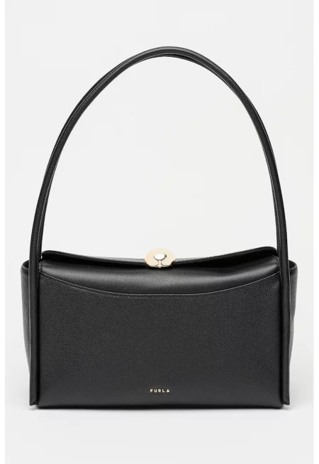 Кожена чанта за рамо Boxy Nicole