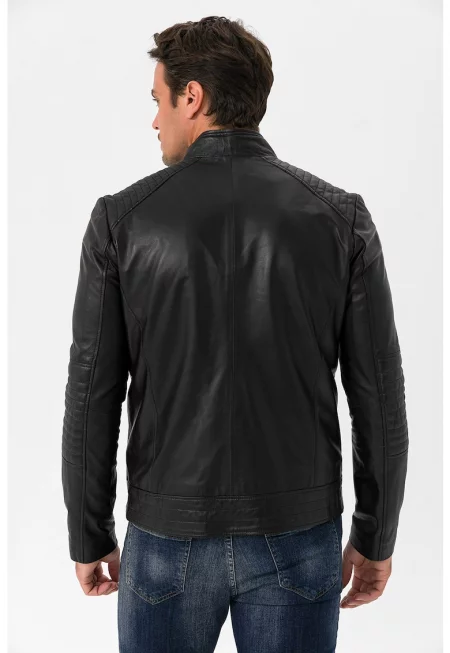 Кожено яке Oles с джобове с цип