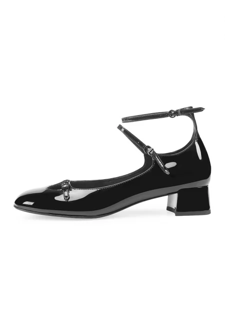 Лачени обувки Mary Jane - Черен