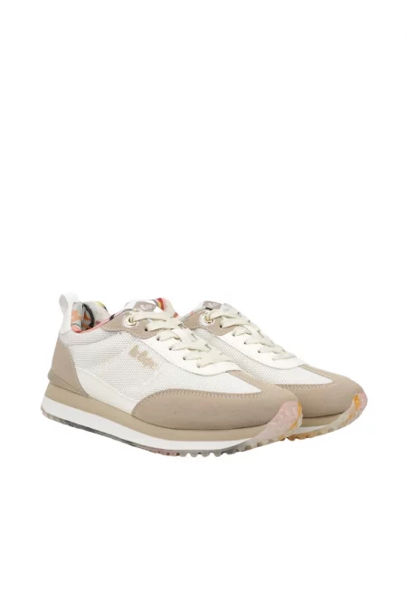 Маратонки  Текстил - Гумена подметка - Бял/Бежов