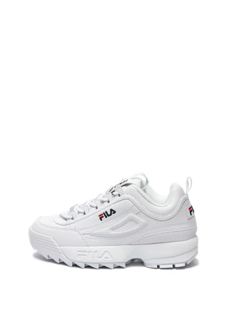 Масивни спортни обувки Disruptor от еко кожа - Бял