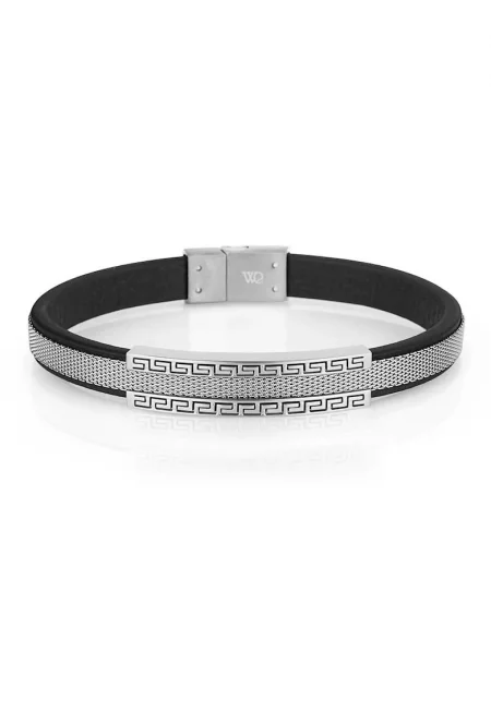 Мъжка гривна  от стомана - дължина 20 см - JWQ3040-01