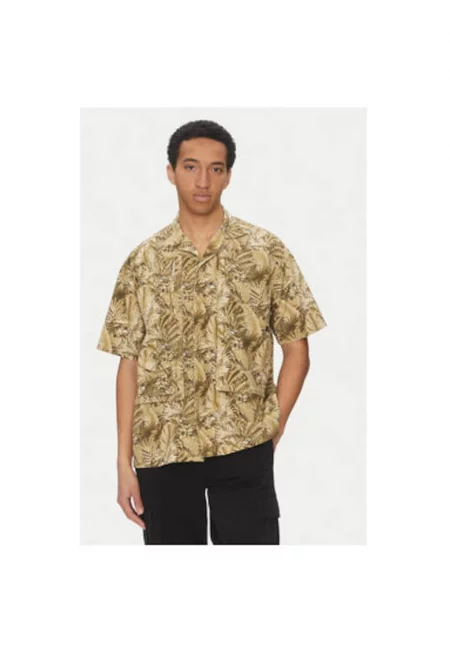 Мъжка риза  156139 - памук/вискоза - зелена - Зелен