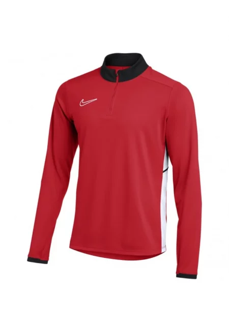 Мъжка спортна блуза -  с 1/2 цип - червена - Dri-fit материя