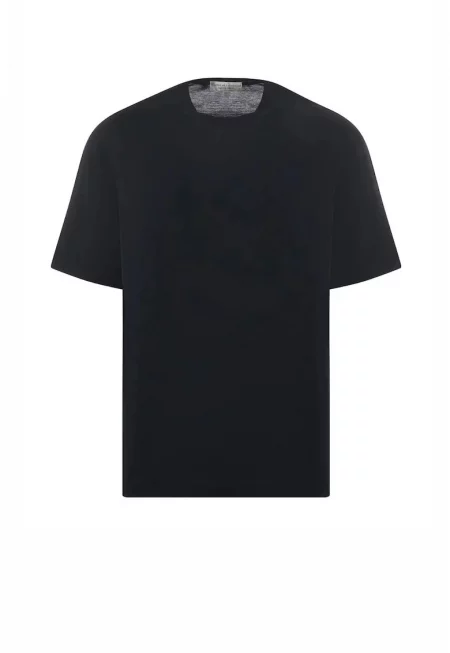 Мъжка тениска -  Crew Neck - Черна - Черен