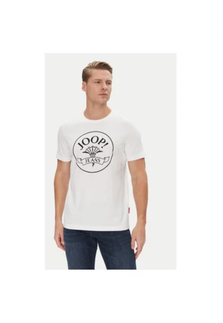 Мъжка тениска Joop Jeans - 10019357 30045679 - Памук - Бяла - Бял