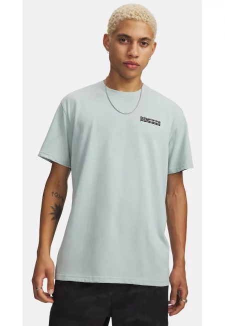 Мъжка тениска  Under Armour UA HW ARMOUR LABEL SS-BLU Синя