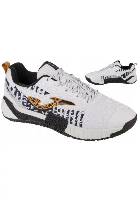Мъжки спортни обувки  Thunder 2402 - дишащи - гъвкави - бели - Бял