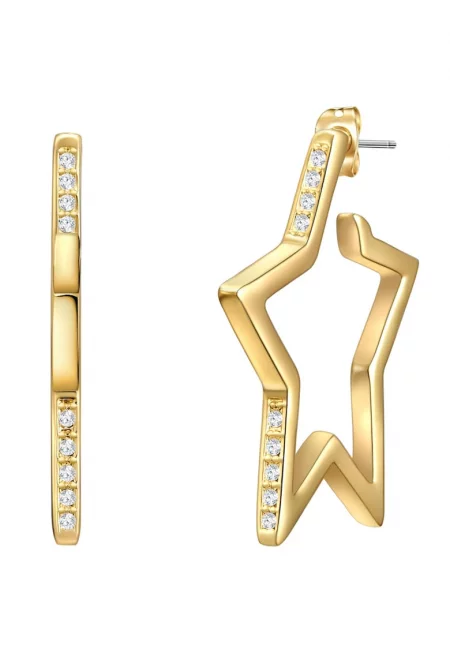 Обеци с 14К златно покритие - Златист