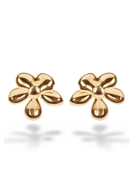 Обеци с 18К златно покритие