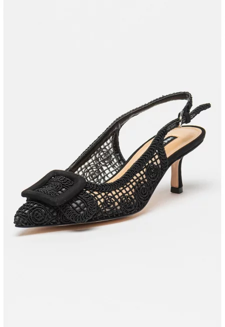 Обувки Nolla с котешки ток - Черен