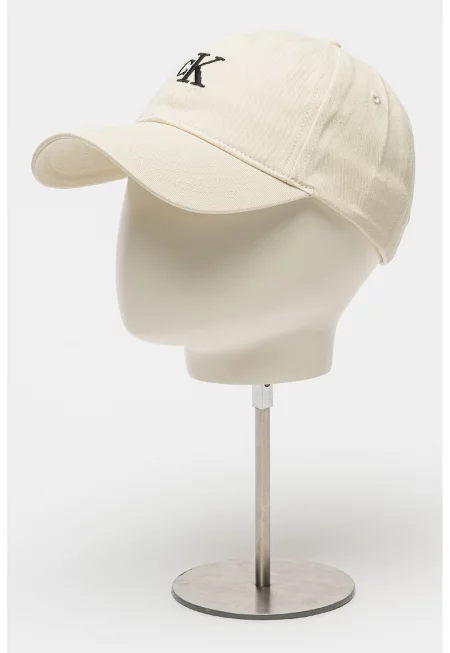 Памучна бейзболна шапка с бродирано лого