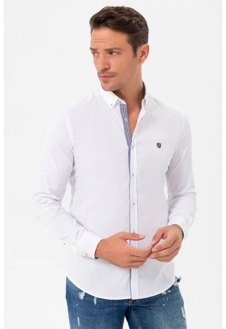 Памучна риза с яка Oxford