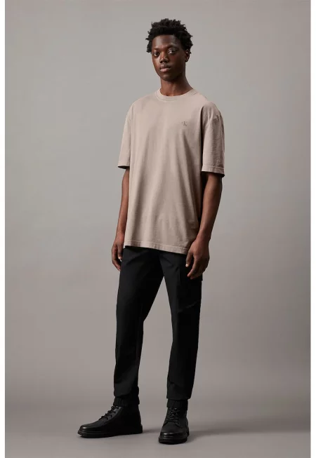 Панталон със стеснен крачол и джобове - Черен