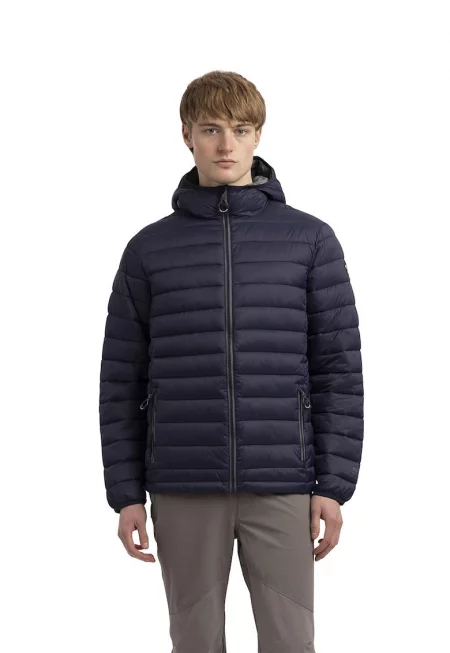 Подплатено зимно яке Paddley с качулка - Ултрамарин синьо