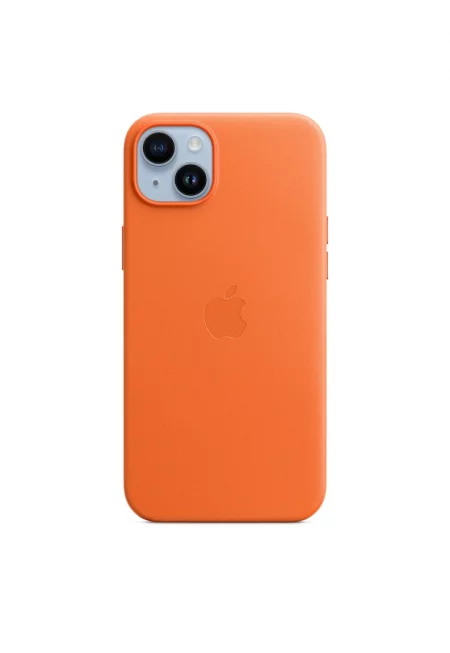 Предпазен калъф  Leather Case with MagSafe за iPhone 14 Plus - Orange