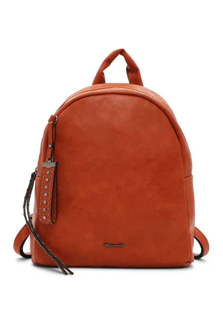 Раница от еко кожа Celie с лого - Изгорен портокал