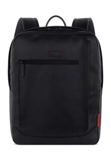 Раница от естествена кожа черна премиум качество 49235 - Черен