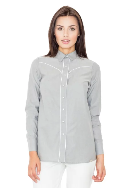 Риза с дълъг ръкав модел 61516