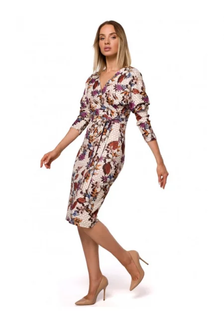 Рокля с плик топ и щампа - модел 2