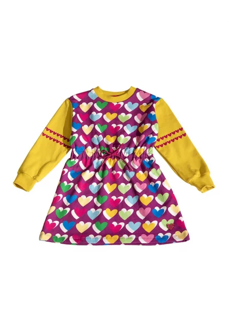 Рокля с разкрояване и дълги ръкави