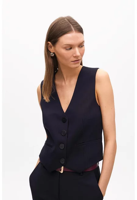 Шпиц елек с тока за регулиране - Ултрамарин синьо