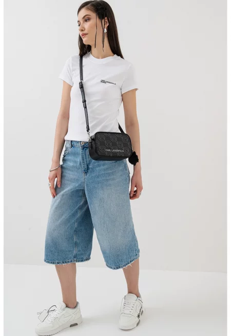 Слим тениска от органичен памук - Бял