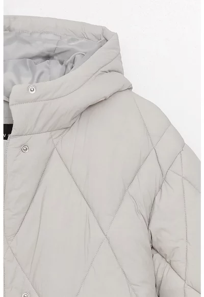 Среднодълго зимно яке с качулка