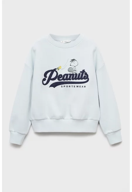 Суитшърт с надпис и фигурален принт