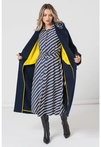 Свободно палто с вълна