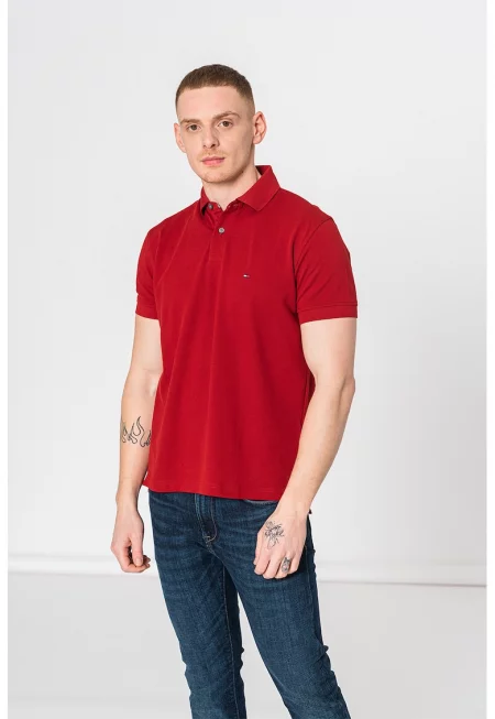 Тениска от органичен памук с яка