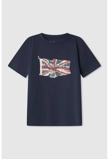 Тениска с графична шарка