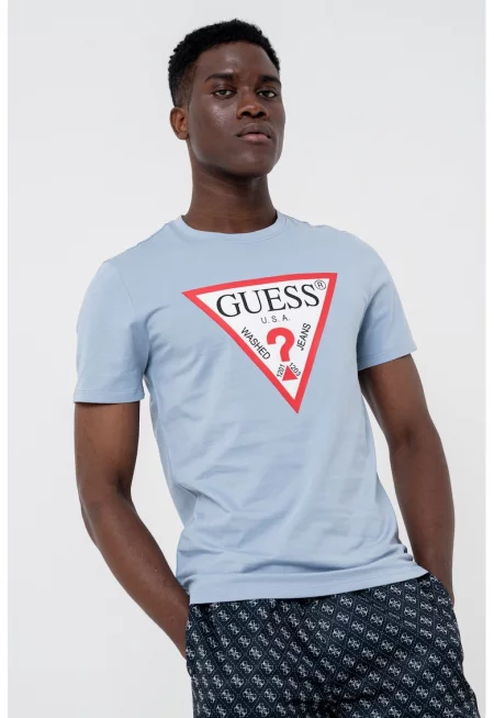 Тениска слим с лого