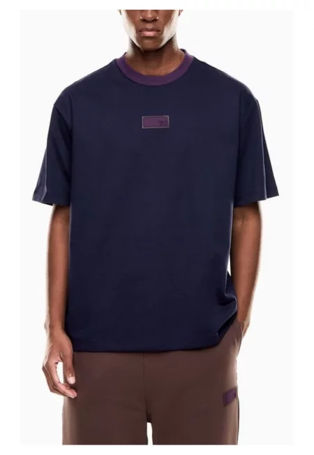 Тениска унисекс  TRAIN 7.0 U TEE SS PRINT - Памук - Синя - Син