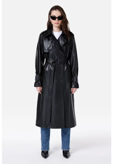 Тренч от еко кожа