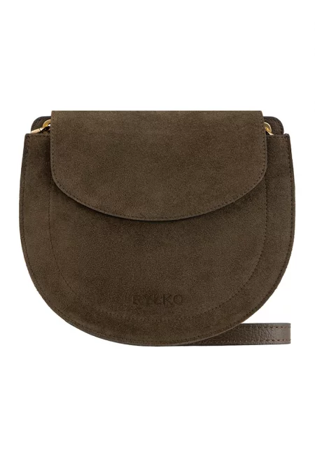 Велурена чанта с капаче