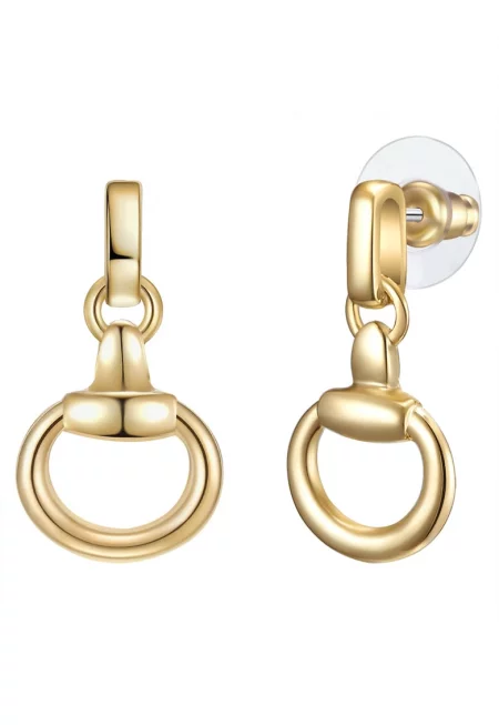 Висящи обеци с 14К златно покритие - Златист