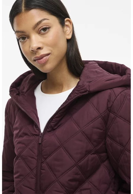 Зимно капитонирано яке с качулка