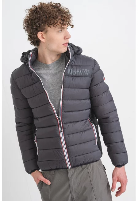 Зимно яке Bikash с качулка - Tъмносив