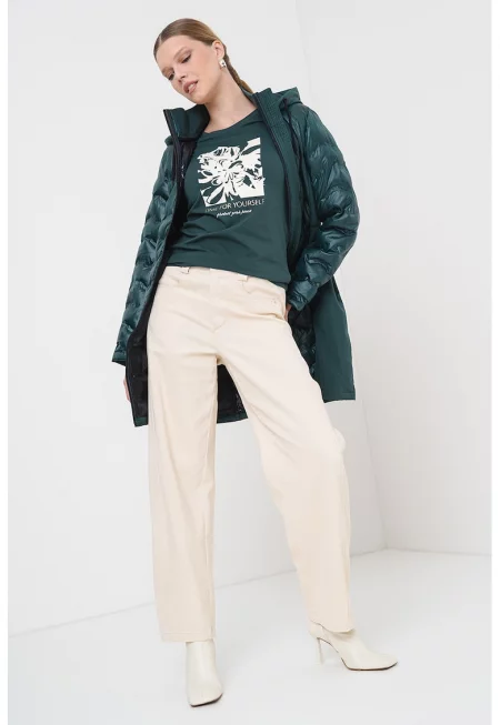 Зимно яке с отделяща се качулка