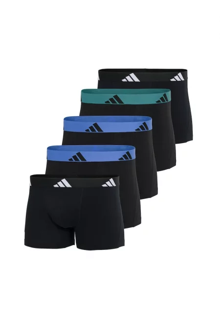 Боксерки с лого на талията - 5 чифта - Зелен/Черен/Син