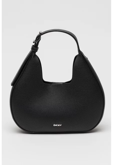 Чанта Хобо от еко кожа с метално лого