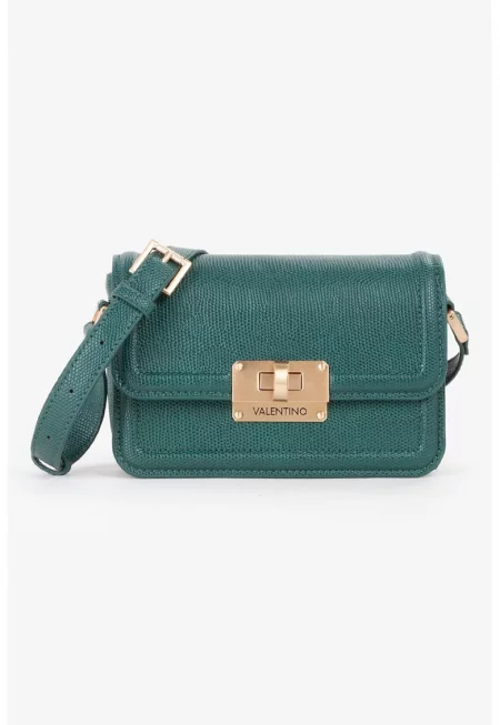 Чанта през рамо от еко кожа с капаче