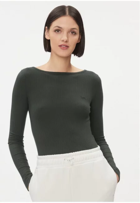 Дамска блуза -  303301842 - Полиестер/Вискоза - Сива - Сив