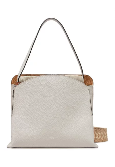 Дамска чанта  BS 11335 TKL-NAETN - Естествена кожа - Бял