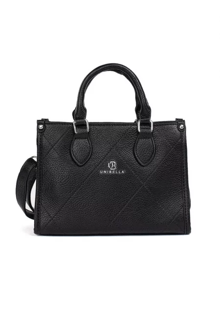 Дамска чанта  елегантна - черна - полиестер - класически дизайн - практична.