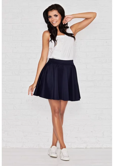 Дамска пола  полиестер Тъмносин -