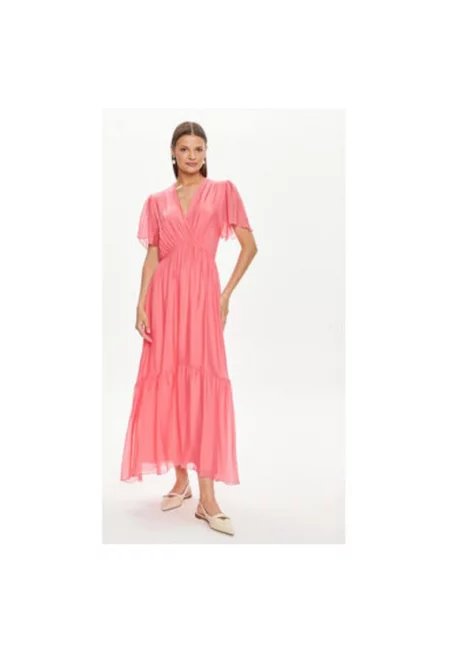 Дамска рокля -  304437212 - Вискоза/Коприна - Розов - Розово