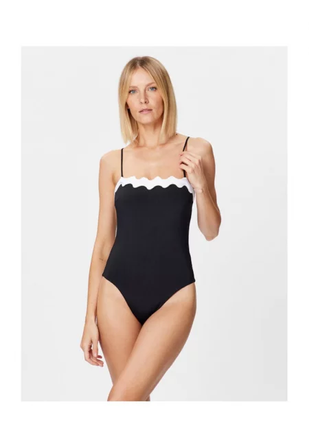 Дамски бански костюм  11097-717 - найлон/еластан - черен - Черен