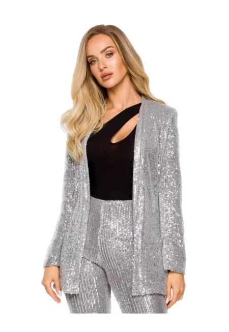 Дамски блейзър - Made of Emotion - Meeno - Сребрист